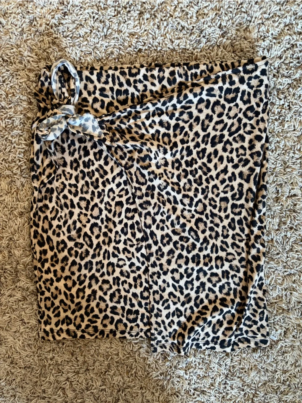 Joe Benbasset Leopard Print Skirt in Tan and Black